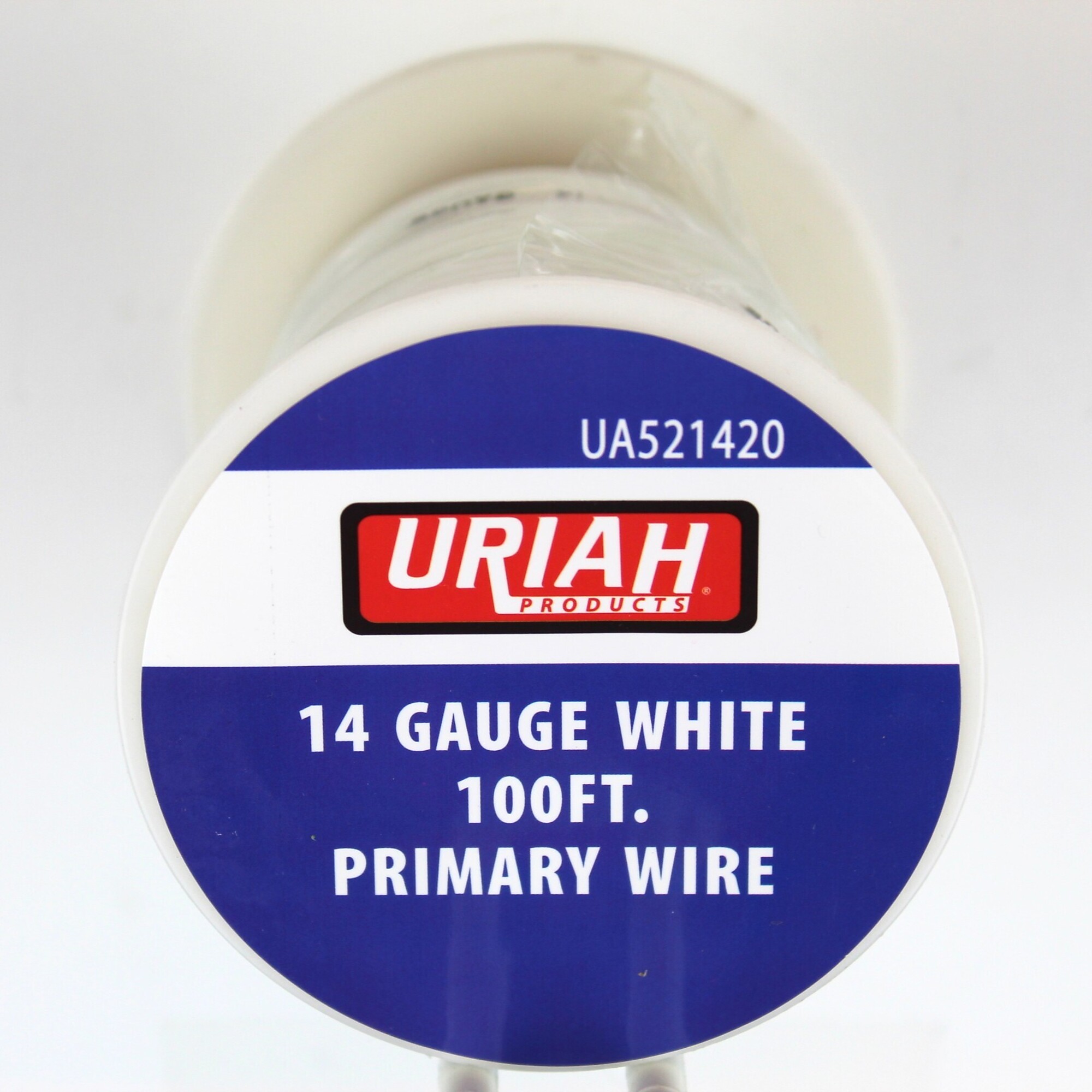Uriah Products Primary Stranded Trailer Wire — 14 AWG, 100ft., White, Model# UA521420